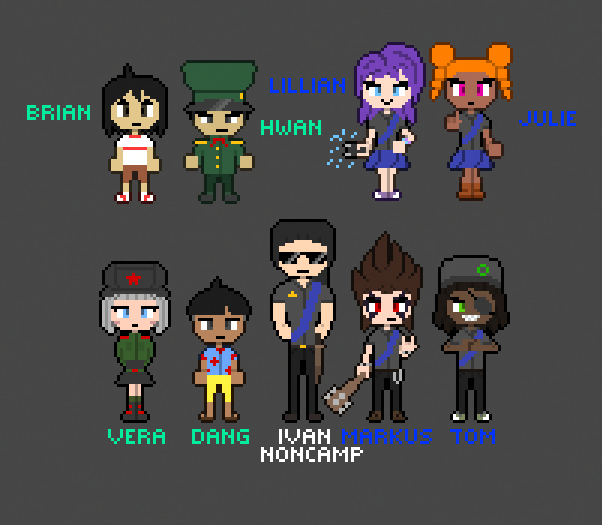 Camp Camp Sprites (Dangerous Rivals) by dev64victor on DeviantArt
