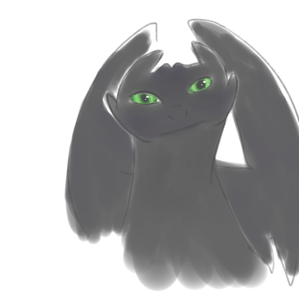 Toothless Doodle by howlateami on DeviantArt