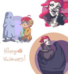 Cody Jones Halloween Doodles!