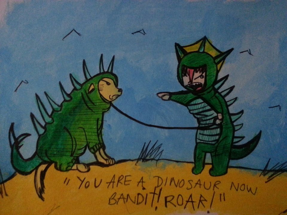 Bandit And Me are Dino-rawwws