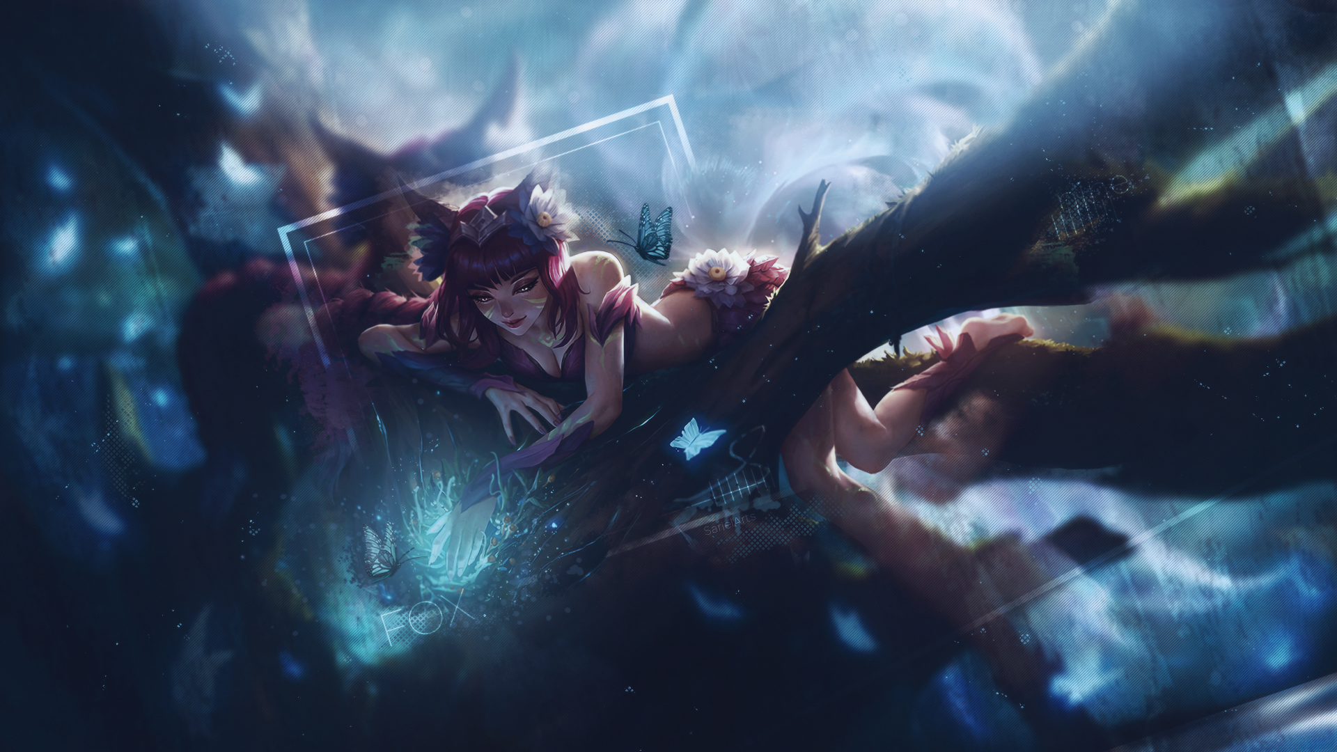 Elderwood Ahri Wallpaper By Sarielarts On Deviantart Elderwood Ahri Wallpaper By Sarielarts On Deviantart