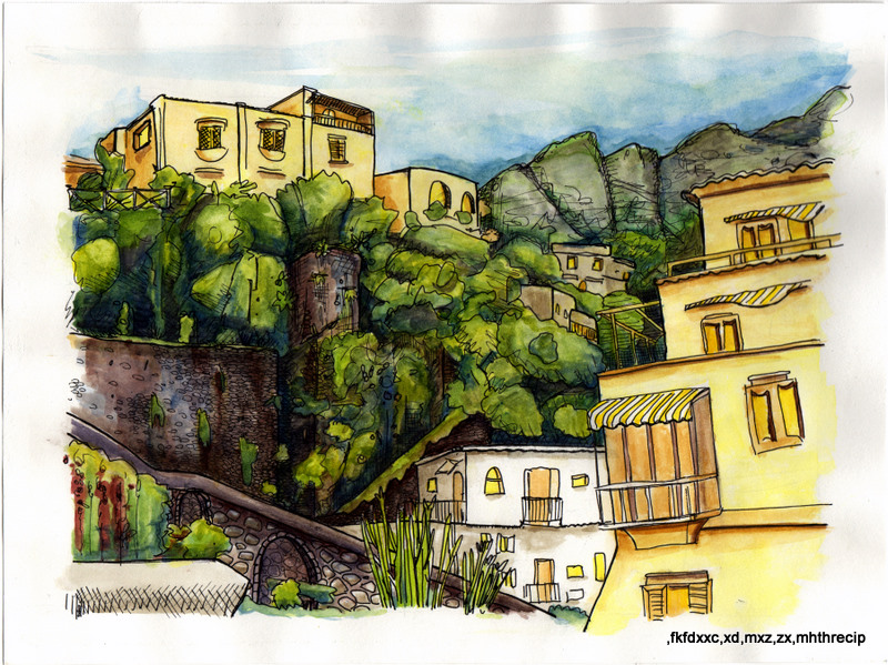 Hillside Italian City no. 2