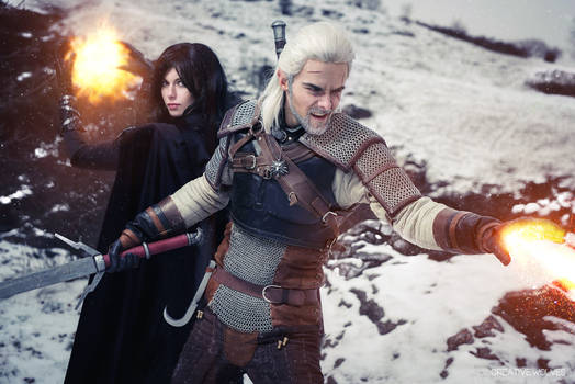 Geralt and Yennefer cosplay