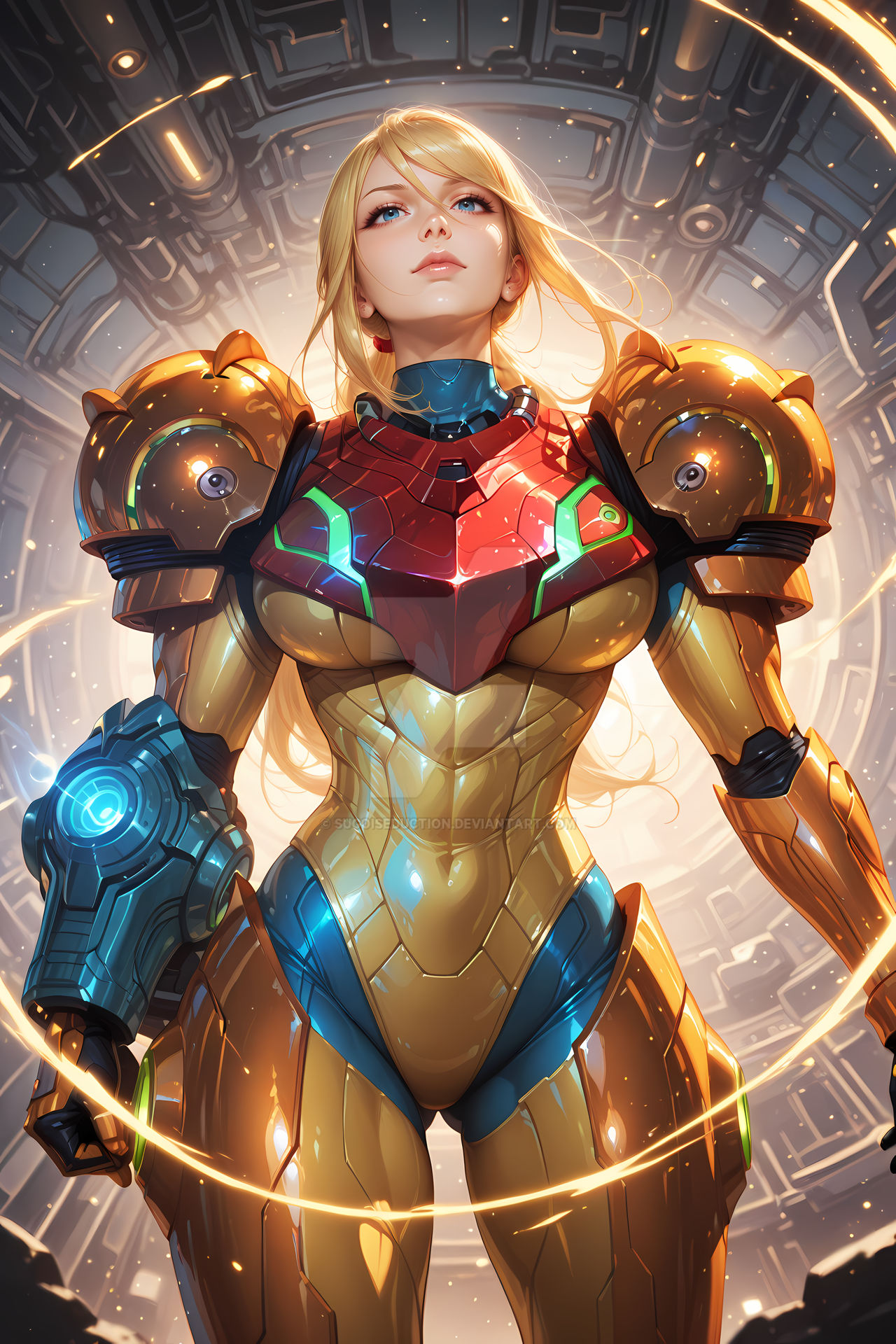 Samas Without Mask Samus Aran - Varia Suit by SugoiSeduction on DeviantArt