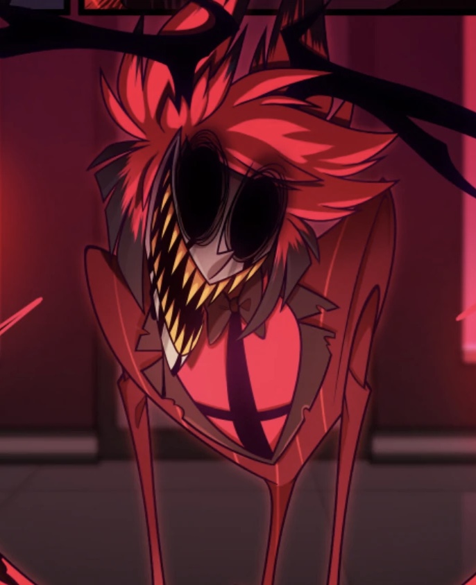 Alastor Buff Alastor Hazbin Hotel Vivziepop Hazbin Hotel Neon Aesthetic Hotel ...