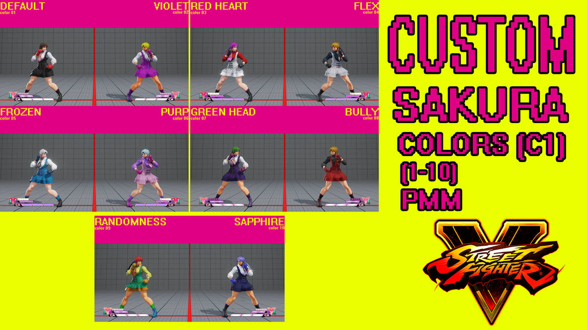 CUSTOM SAKURA COLORS (C1) PMM by lenns1st on DeviantArt