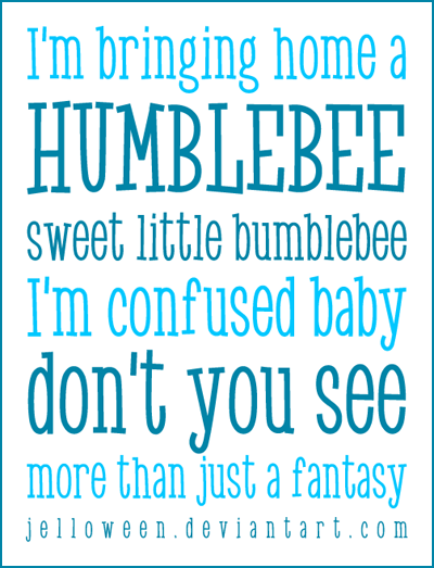 Font: HUMBLE BEE - preview by jelloween