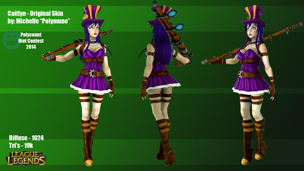 Caitlyn 3D Original skin by PolyMune