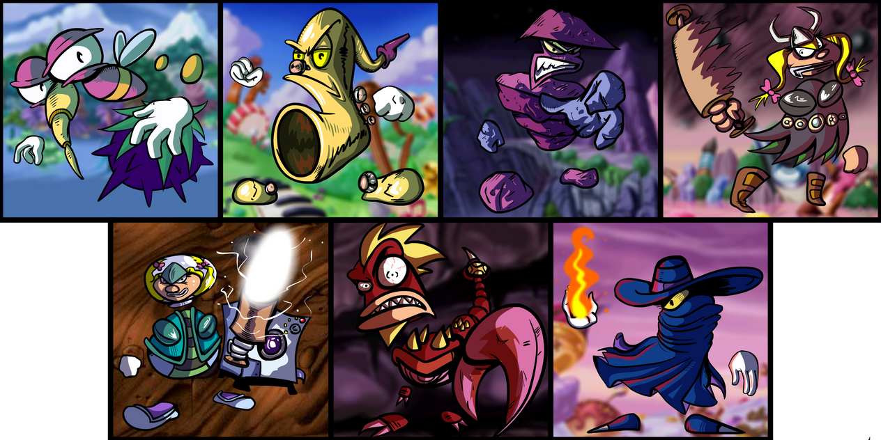 ALL RAYMAN BOSSES by Anzhyra on DeviantArt
