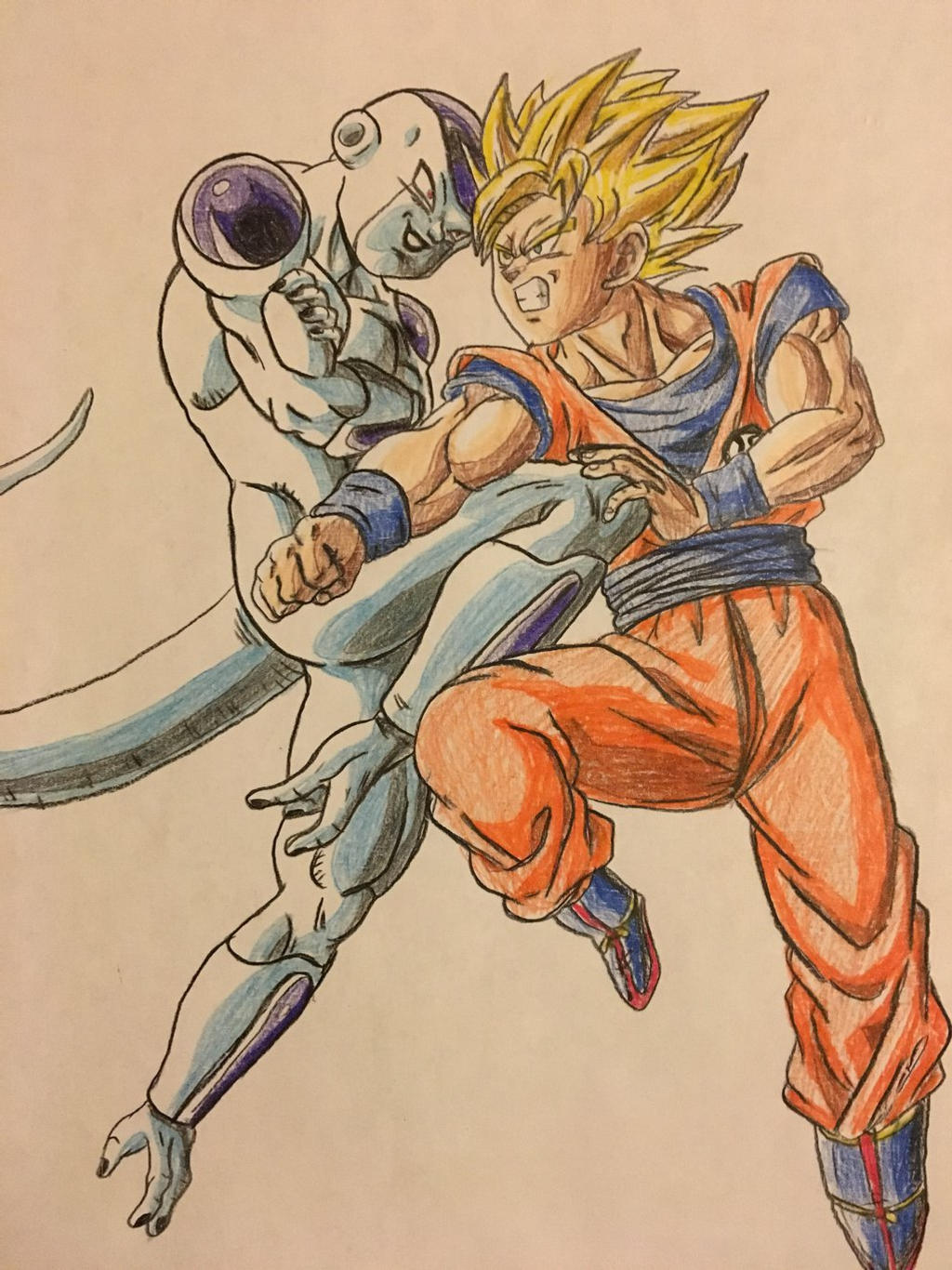 Goku vs Frieza (part 1) by InabiUchiha98 on DeviantArt