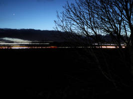 Road at night (March in motion badge)