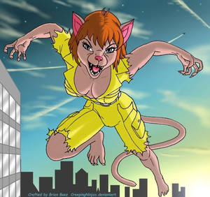 The Cat Woman from Channel 6 April O'Neil  TMNT