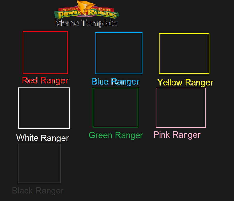 Mighty Morphin Power Rangers Template by Darth19 on DeviantArt