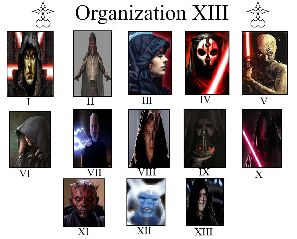My Organization XIII (Sith Version) by Darth19 on DeviantArt