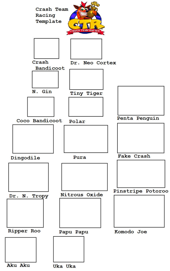 C Racing Roster Template Crash Team Racing Template by Darth19 on DeviantArt