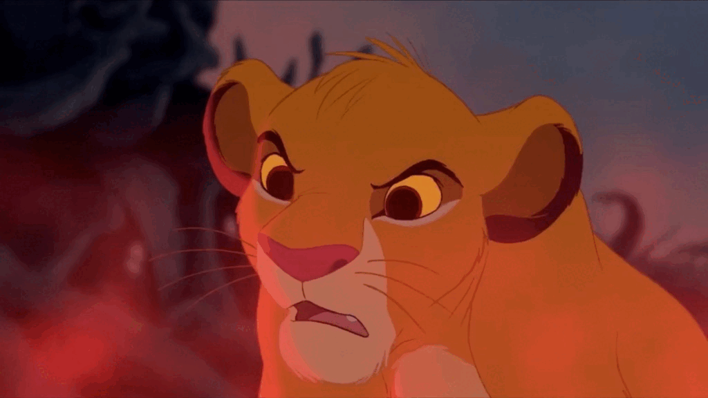 Triste Simba Gif