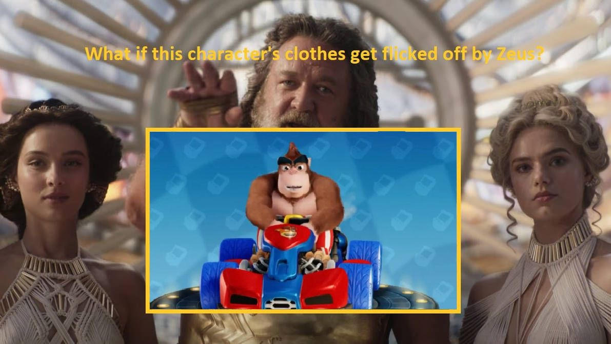 Rilla Roo's clothes get flicked off by Zeus by Darth19 on DeviantArt