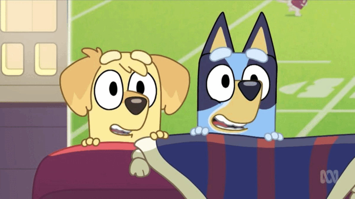 Bluey and Chucky laughing by Darth19 on DeviantArt