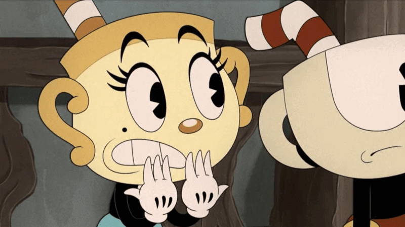 Winking Ms Chalice Sticker - Winking Ms Chalice The Cuphead Show - Discover  & Share GIFs
