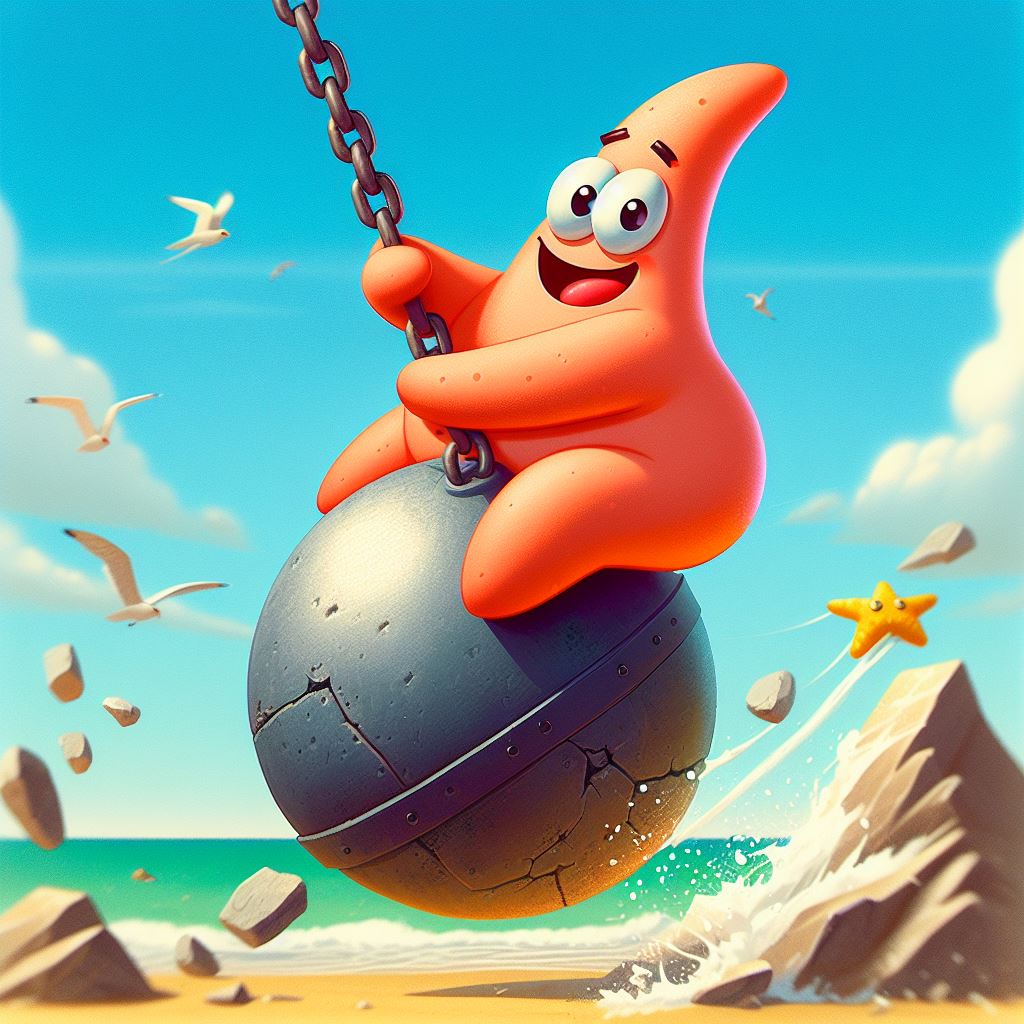 Patrick Star Rides A Wrecking Ball In The Nude By Darth19 On DeviantArt patrick-star-rides-a-wrecking-ball-in-the-nude-by-darth19-on-deviantart
