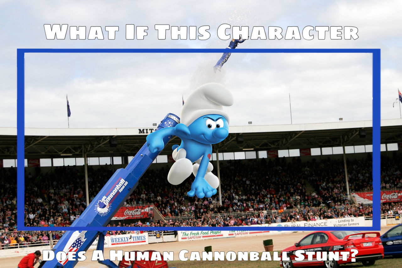 Hefty Human What if Hefty Smurf Does a Human Cannonball Stunt by Darth19 on DeviantArt