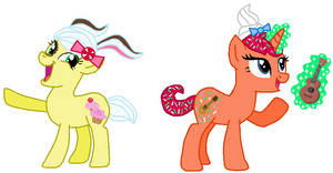 Buttercream and Sugar Sprinkles ponies