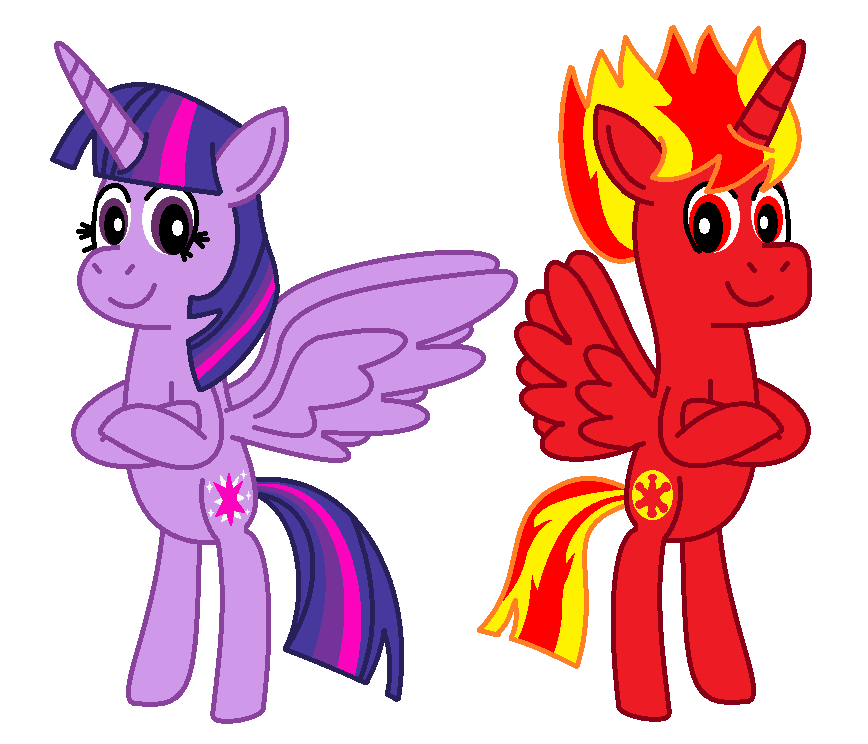 Blitz Pyro and Twilight Sparkle