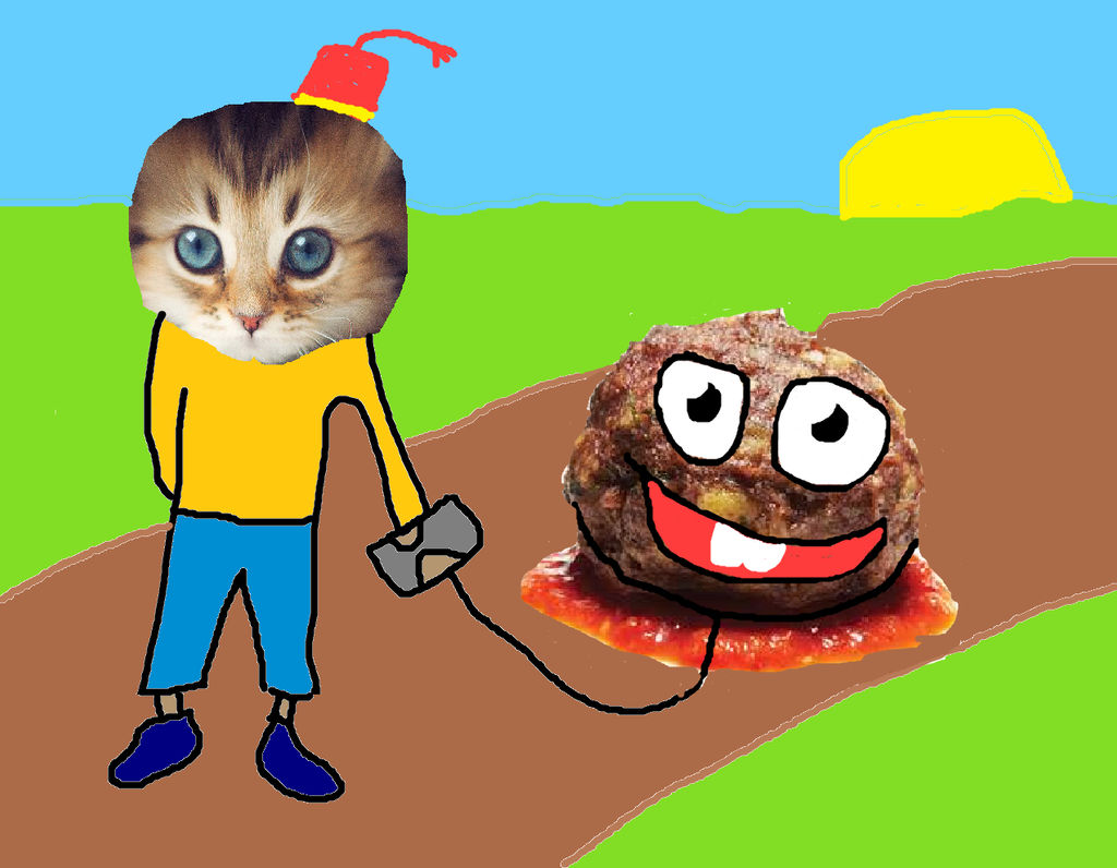 A Cat Walking A Meatball By Vinnyvendetta On Deviantart A Cat Walking A Meatball By Vinnyvendetta On Deviantart