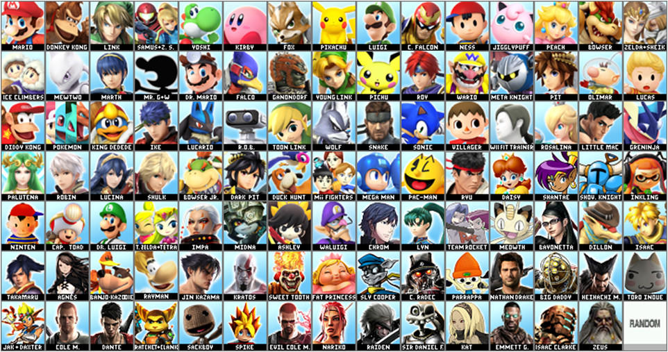 My SSB X PSABR Dream Roster by Marioexpert on DeviantArt