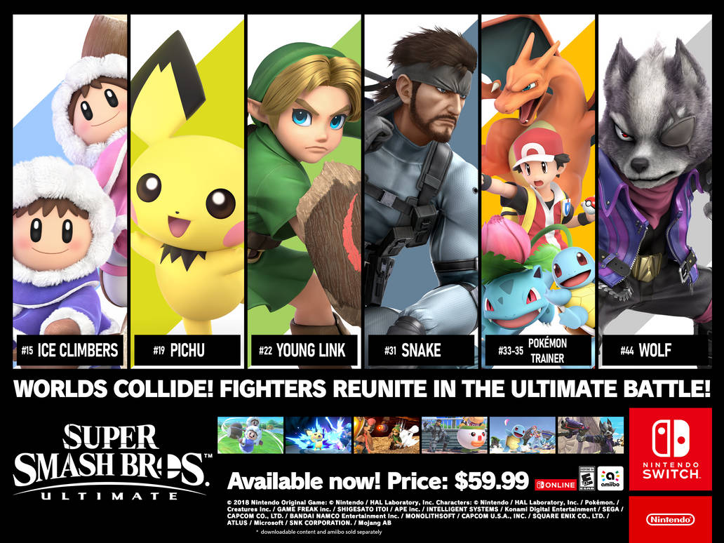 Ssbu Roster Expanded SSBU Reunited Roster Billboard by Marioexpert on DeviantArt