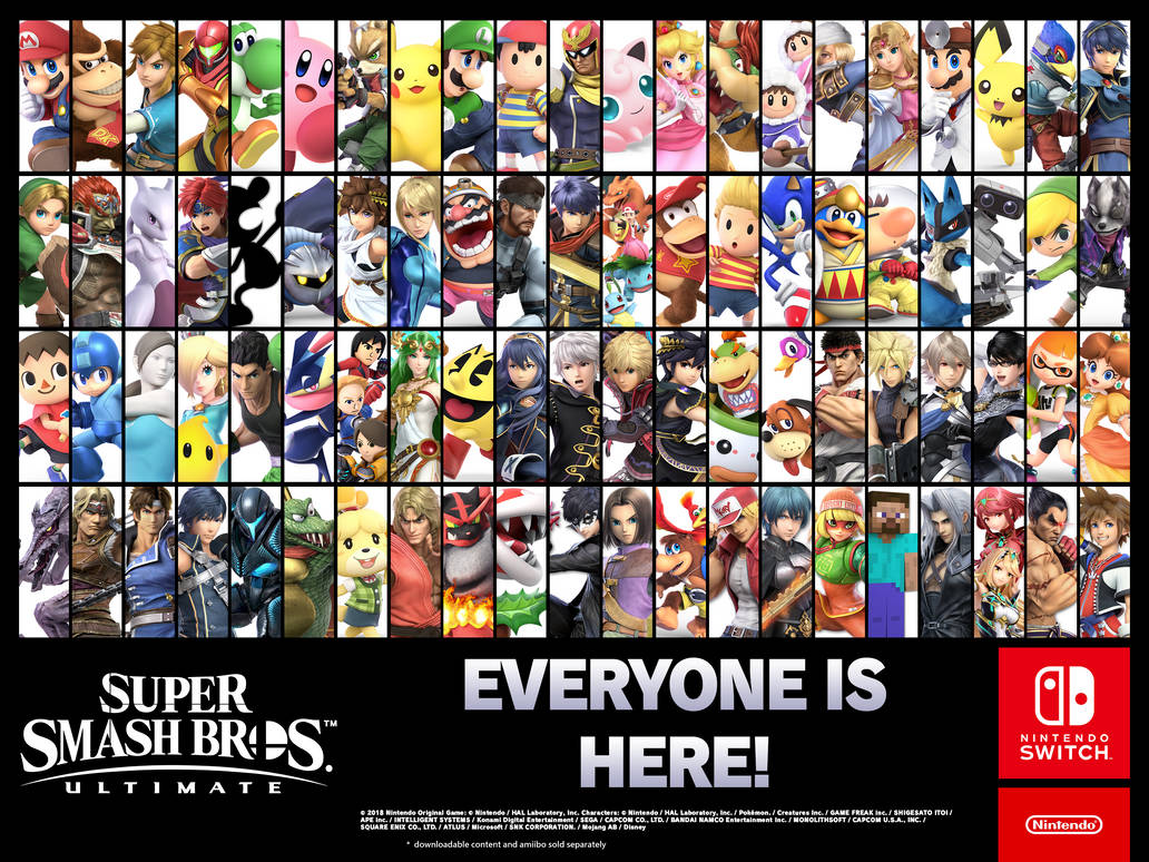 Ssbu Roster Deviantart SSBU Everyone is Here! Billboard by Marioexpert on DeviantArt
