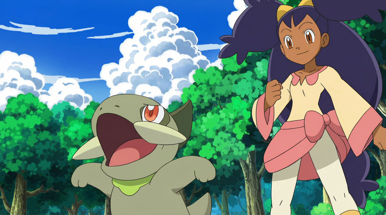 Axew Flower Iris and Axew (screenshot) by FlowerP23 on DeviantArt