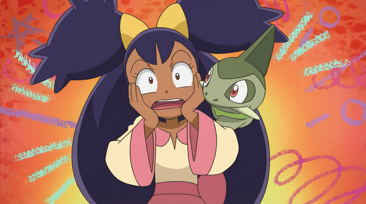 Axew Flower Iris and Axew (screenshot) by FlowerP23 on DeviantArt
