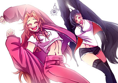 Tifa and Aerith waking up