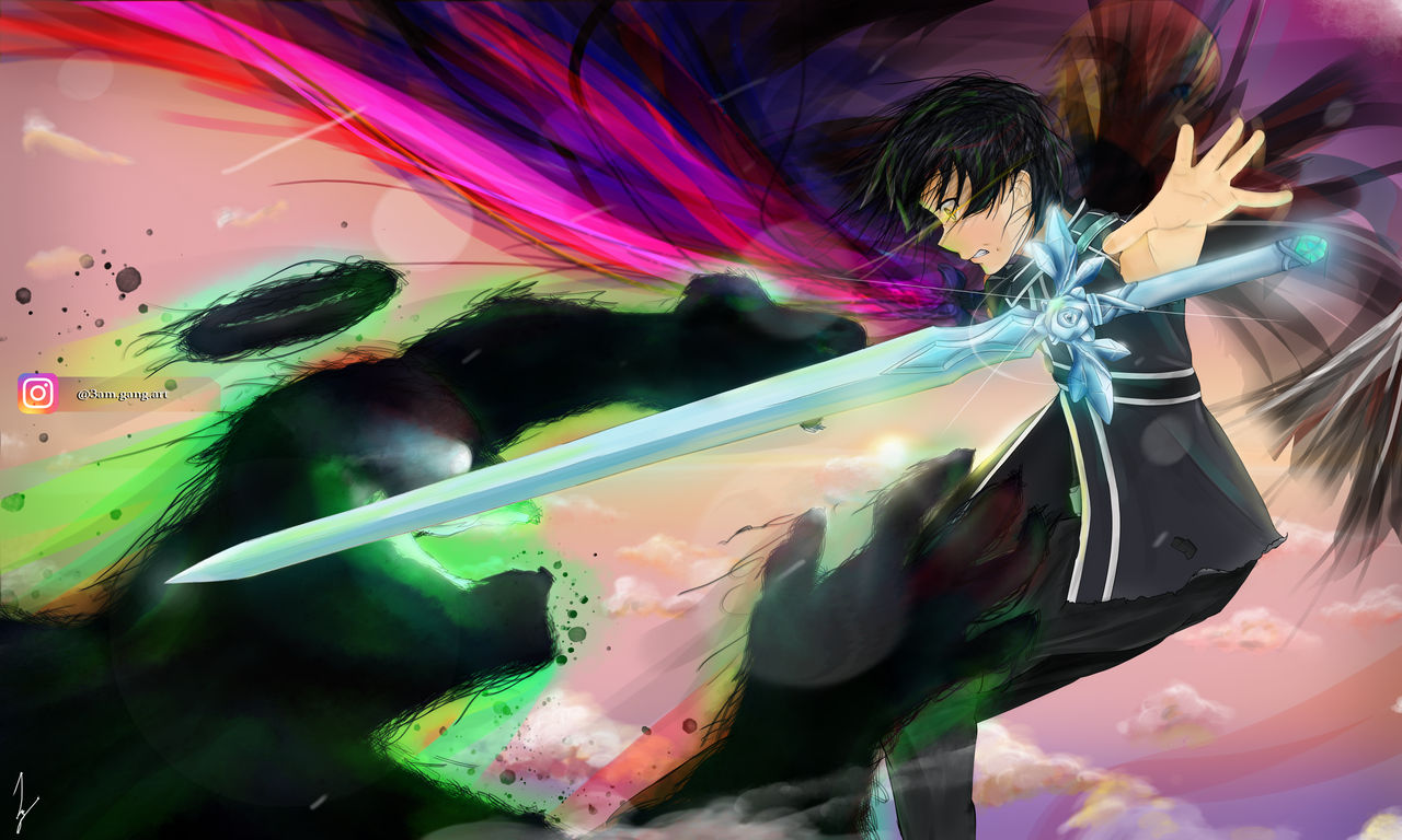 Sword Art Online Kirito Vs Gabriel By 3amgangart On Deviantart Sword Art Online Kirito Vs Gabriel By 3amgangart On Deviantart