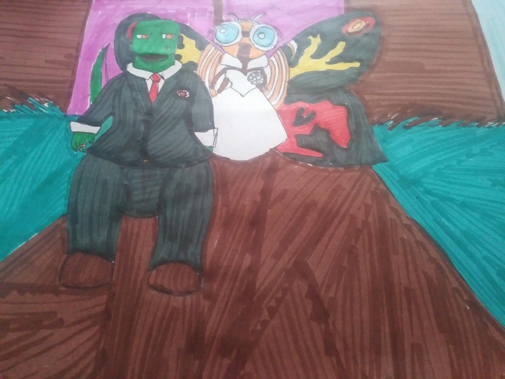 Godzilla And Mothra s Wedding By Carmenfangirl On DeviantArt godzilla-and-mothra-s-wedding-by-carmenfangirl-on-deviantart