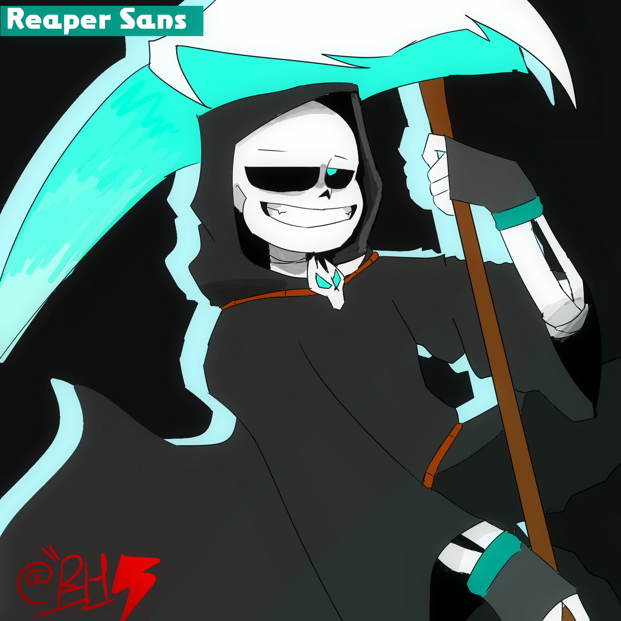 Reaper Sans - Femme Version (Undertale) by robertapw24 on DeviantArt