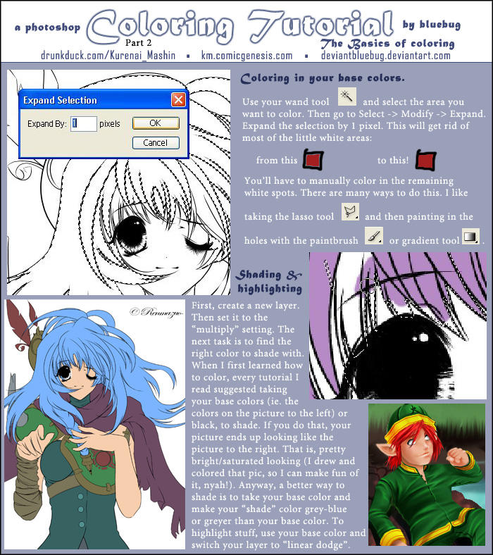 Tutorial: Coloring basics by deviantbluebug on DeviantArt