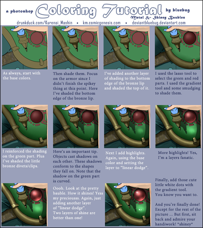 tutorial coloring metal jewels by