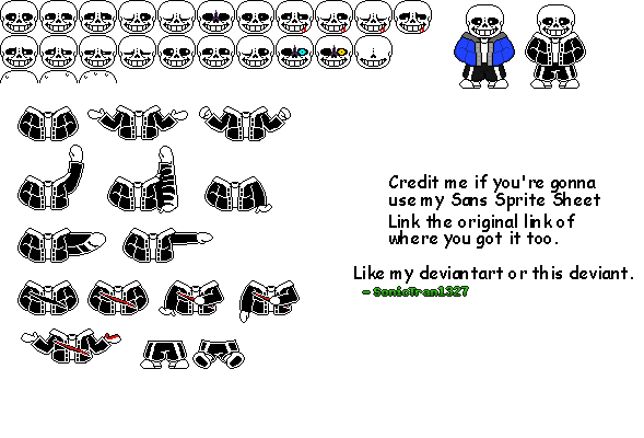 Sans - Undertale Battle Sprite by Undertale-Art-Maker on DeviantArt