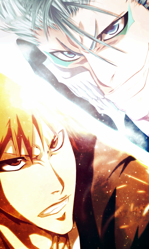 Wallpaper Bleach Ichigo Vs Grimmjow - Bakaninime
