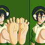 Toph's feet