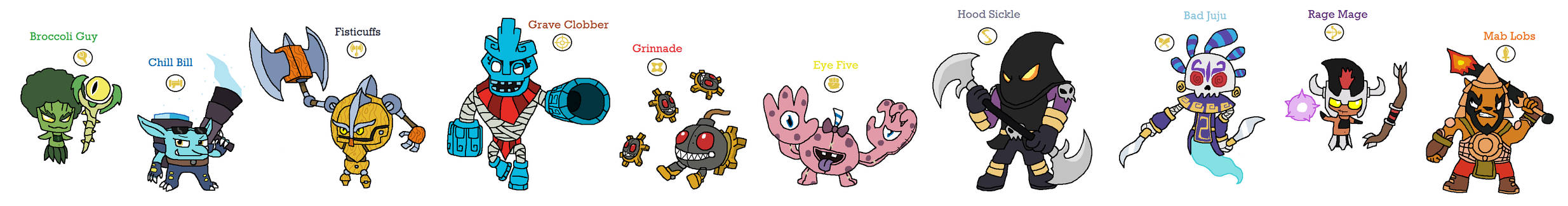 Skylanders Imaginators - Villains as Senseis by Fistipuffs on DeviantArt