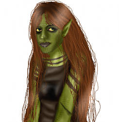 Raye as an orc