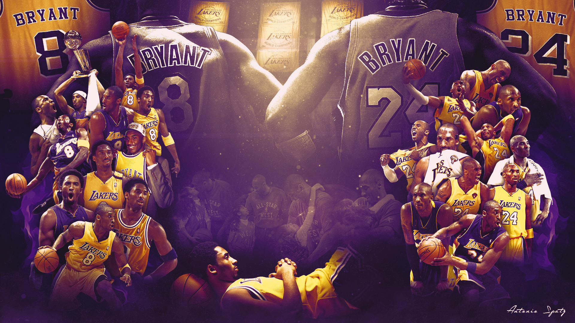 Một bức hình nền tuyệt đẹp của siêu sao bóng rổ Kobe Bryant sẽ khiến bạn cảm thấy phấn khích và đầy cảm hứng cho ngày mới. Hãy xem hình nền Kobe Bryant này để cảm nhận được sức mạnh và bản lĩnh của ngôi sao lừng danh này.