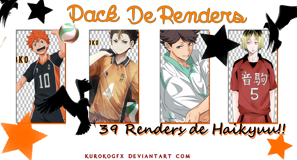 [Pack De Renders] Haikyuu!!