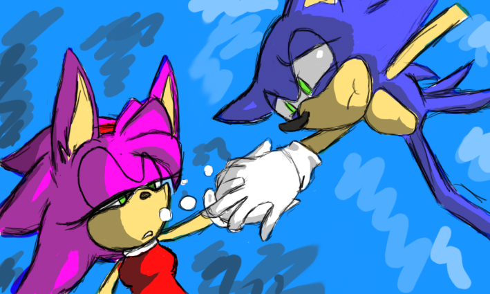 SonAmy Underwater