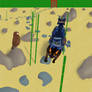 Careful in the sand garden