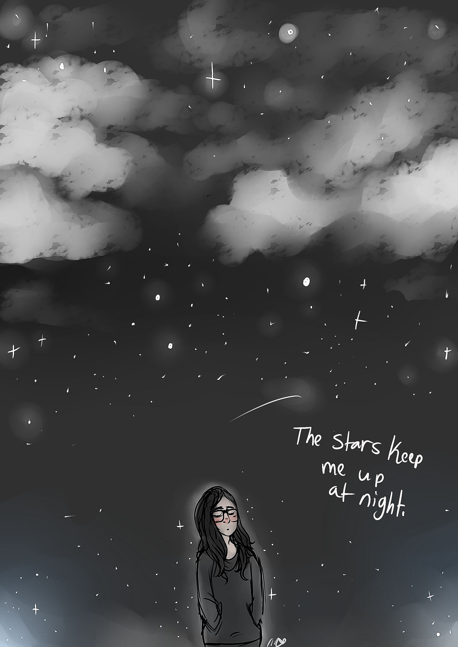 The night sky
