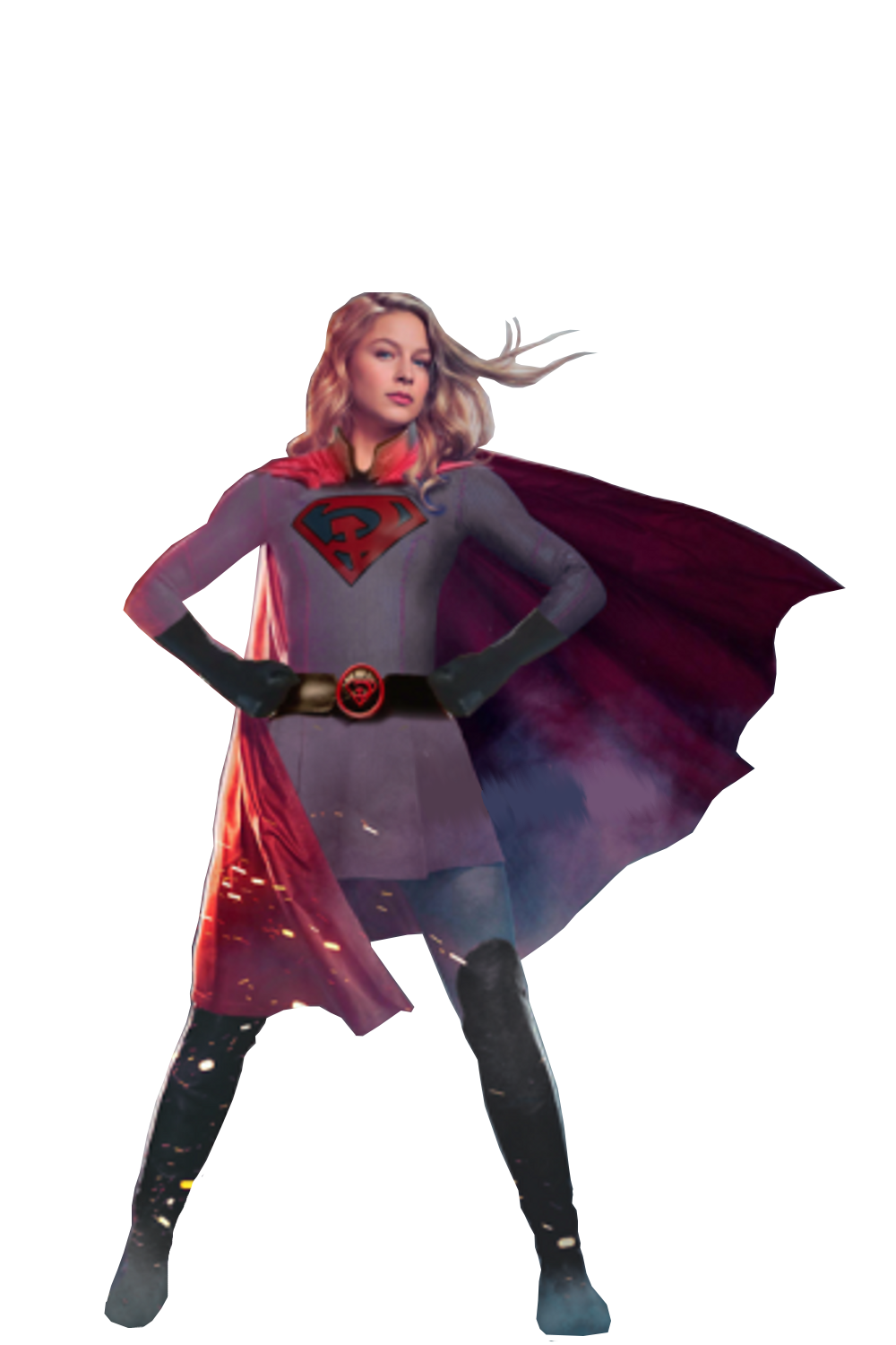 Supergirl - Red PNG by DocBuffFlash82 DeviantArt